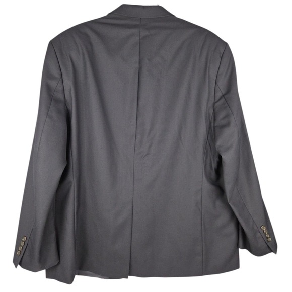 Lauren Ralph Lauren Mens 50R Black Wool Blazer Sport Coat Jacket 2 Button Single - Picture 2 of 10